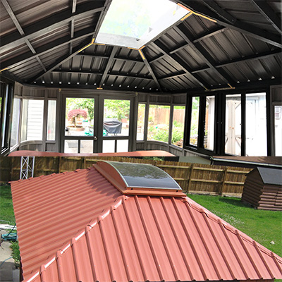 gazebo roof skylight