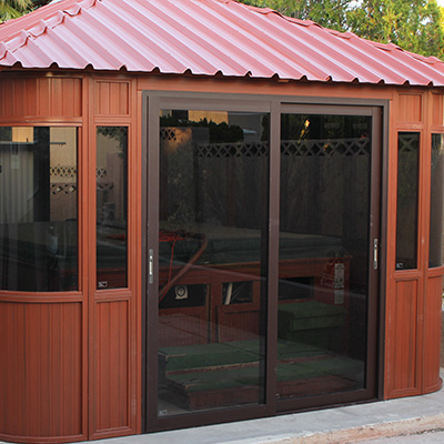 gazebo aluminum door frame